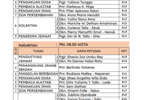 MINGGU, 06 SEPTEMBER 2026