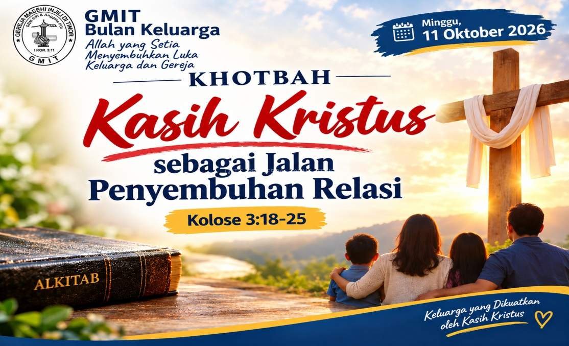 Kasih Kristus sebagai Jalan Penyembuhan Relasi - Khotbah Minggu 11 Oktober 2026 